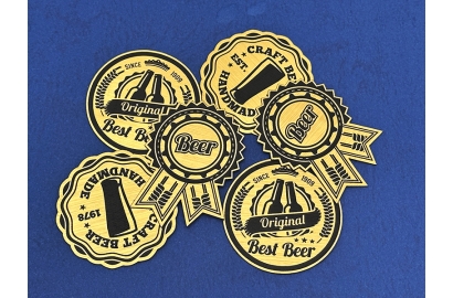 Magnetic 2-ply Laminated Beer Tag