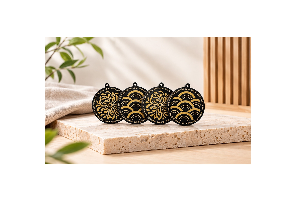 黑金雕刻圓牌禪意展示