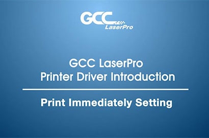 Laser Engraving Highlights - Print Immediately Function